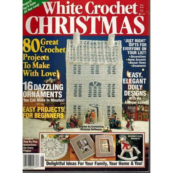 WHITE CROCHET CHRISTMAS 1994, VOL. 6, NO. 1 Single_Issue_Magazine - Picture 1 of 2